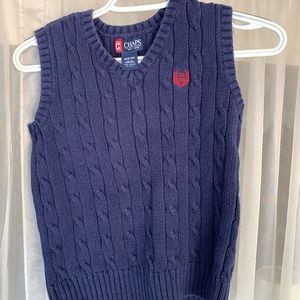 Boys Chaps Navy Sweater Vest